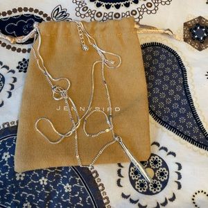 Jenny Bird Leana pendant silver necklace.